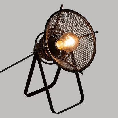 Lamp "rodo" black metal, h.31 cm