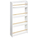 Children's bookshelf with 4 shelves White, H.118 cm White