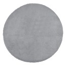 Faux fur effect rug "Couka" Gray, Ø 80 cm Grey