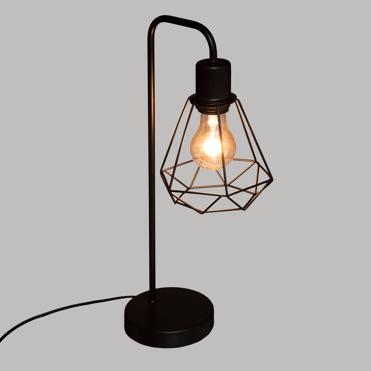 Lamp "Flave" Black metal, H.46 cm Black