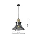 Pendant Light "Rodo" Black metal, D.32 cm Black