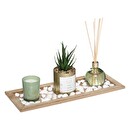 Scented Set "Garden" Tray 36x14.5 cm Eucalyptus