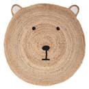 Children's Rug "Teddy Bear" D.100 cm Beige