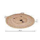 Children's Rug "Teddy Bear" D.100 cm Beige