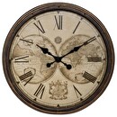 World Clock "Tomy" Black, Ø 52 cm Black