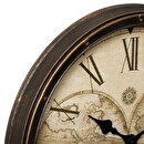 World Clock "Tomy" Black, Ø 52 cm Black