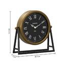 Table Clock "Luca" Black, 26x26 cm Black