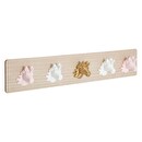 Children's Hook "Unicorn" Pink, 5 hooks Multicolored
