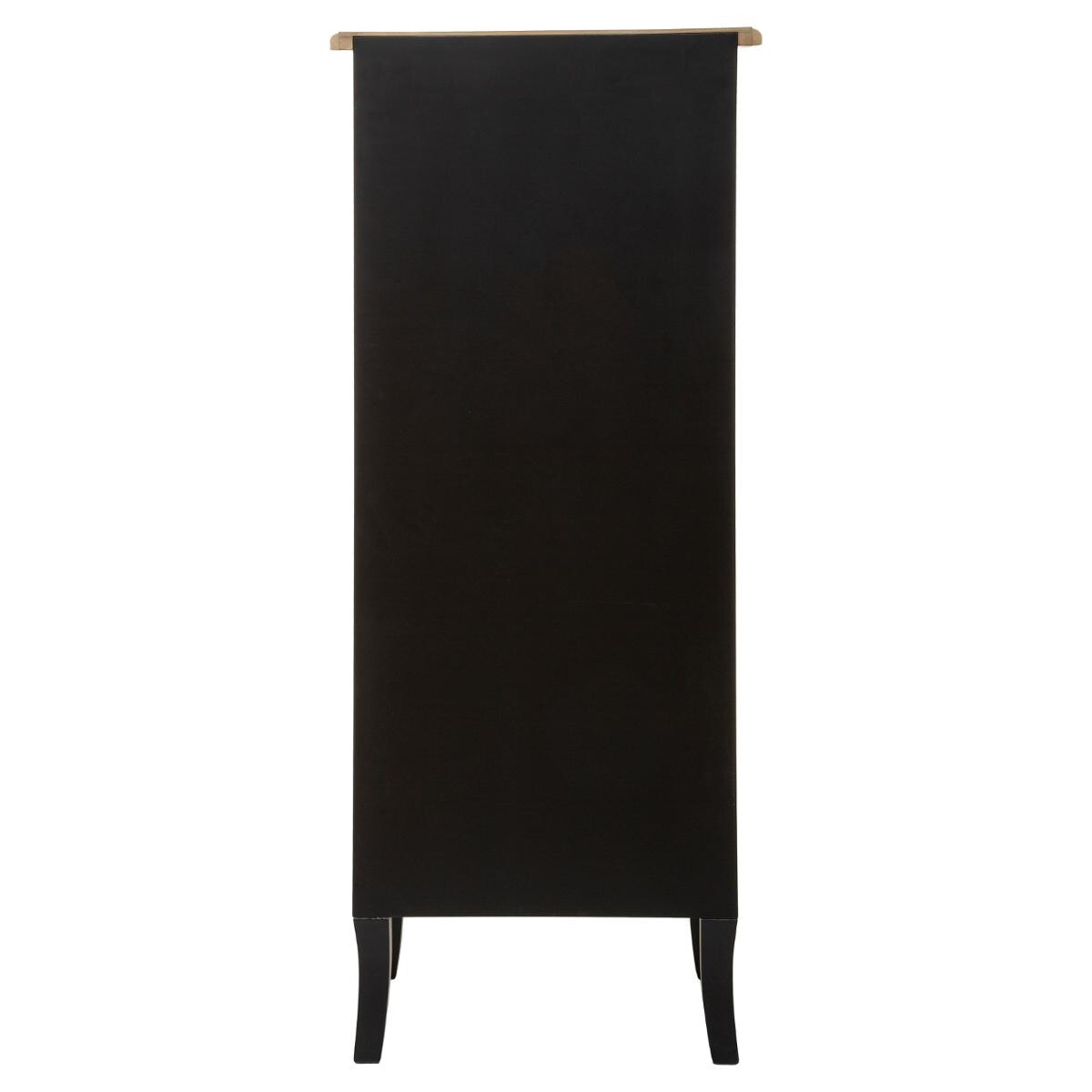Chest of Drawers "Chrysa" Black, 5 drawers Black