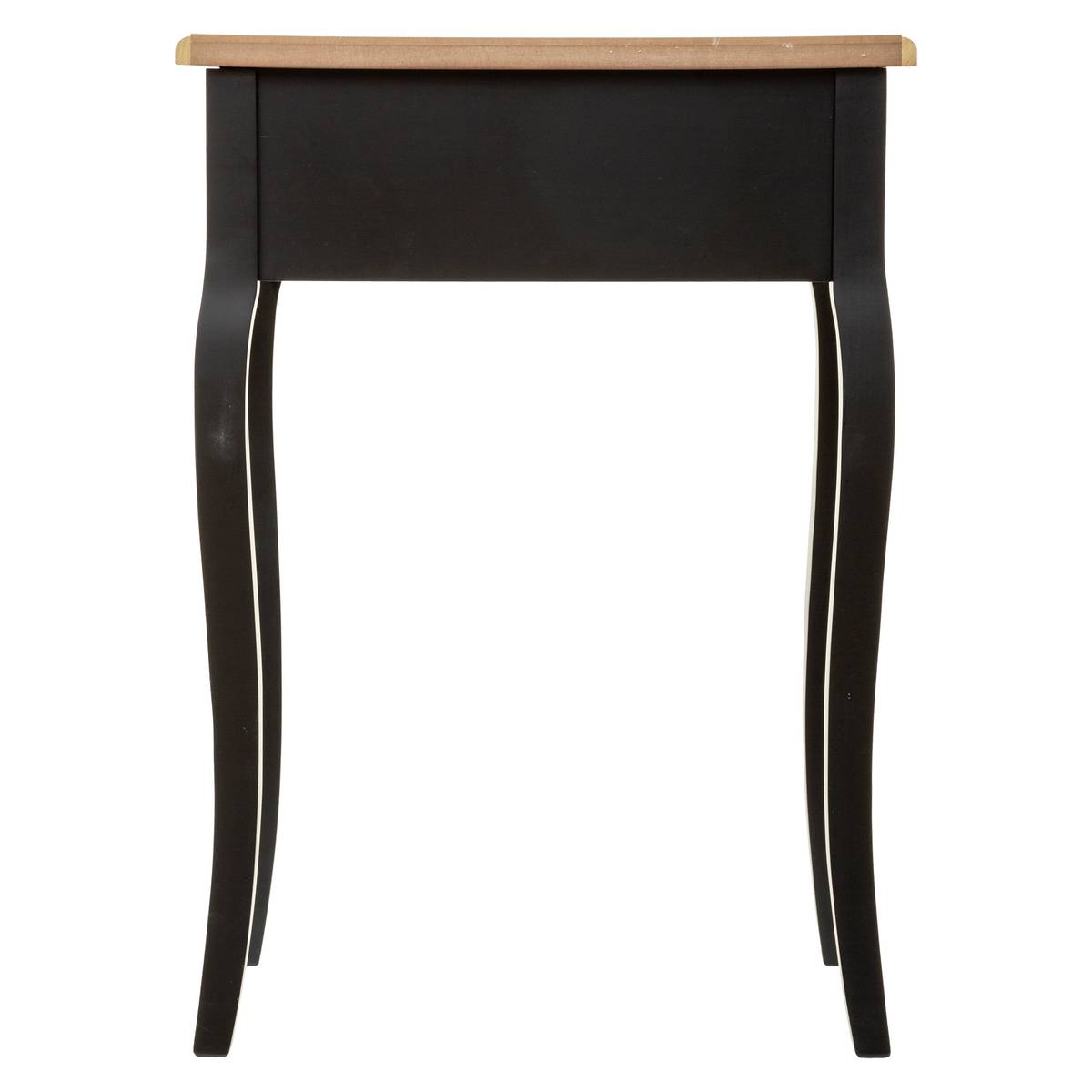Bedside Table "Chrysa" Black, H.65.5 cm Black