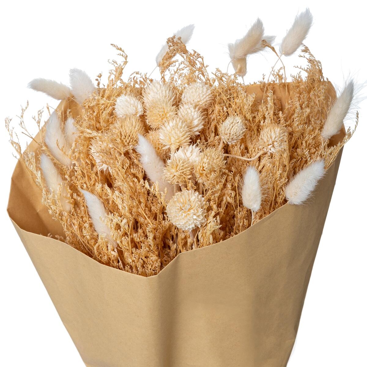 Dried Flower Bouquet 'Folk' H.50 cm Pink