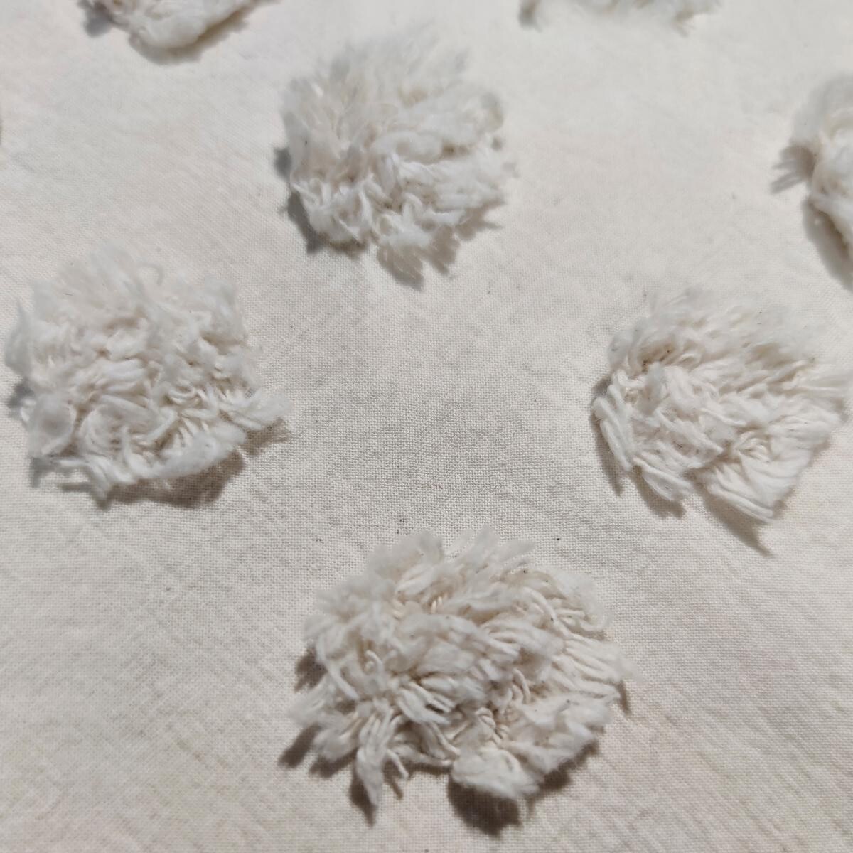 3-piece bedding set "Vilma" Tufted, White, 260x240 cm Ivory white