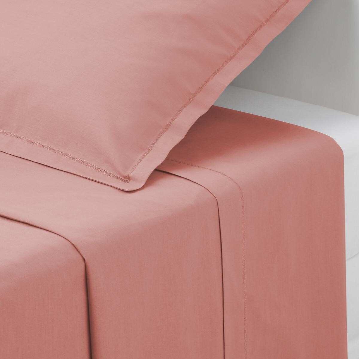 Cotton flat sheet Rose blush, 180x290 cm Blush pink