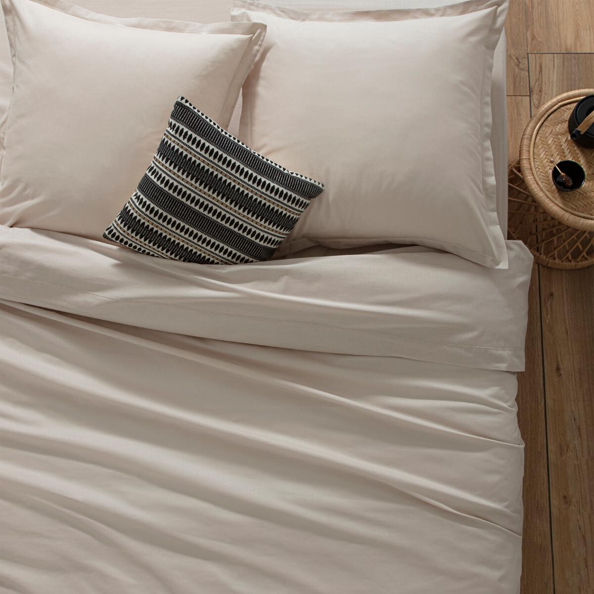 Cotton flat sheet Beige, 180x290 cm Beige