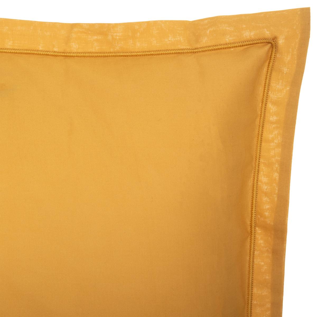 Pillowcase, cotton Mustard yellow, 63x63 cm Mustard yellow