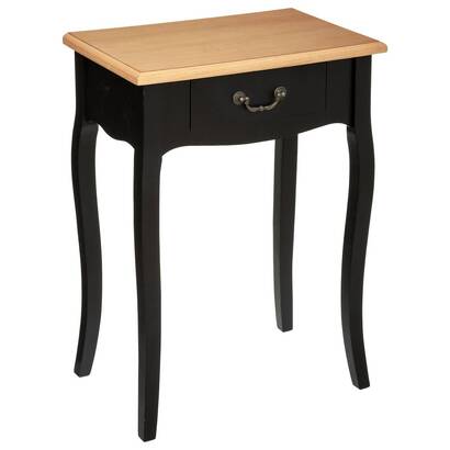 Bedside table "chrysa" black, h.65.5 cm