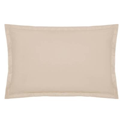 Pillowcase, cotton beige, 50x70 cm