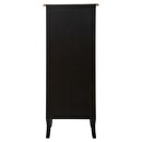 Chest of Drawers "Chrysa" Black, 5 drawers Black