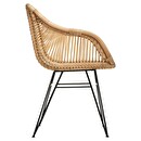 Armchair "Koeta" Rattan Natural wood