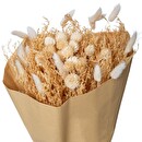 Dried Flower Bouquet 'Folk' H.50 cm Pink