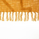 "Inca" Bed Throw, Tufted Cotton Mustard yellow, 130x180 cm Mustard yellow