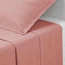 Cotton flat sheet Rose blush, 180x290 cm Blush pink