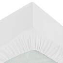 Fitted sheet, cotton White, 90x190 cm White