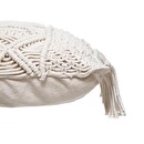 Cushion "Macram&eacute;" Ivory white, 30x50 cm Ivory white