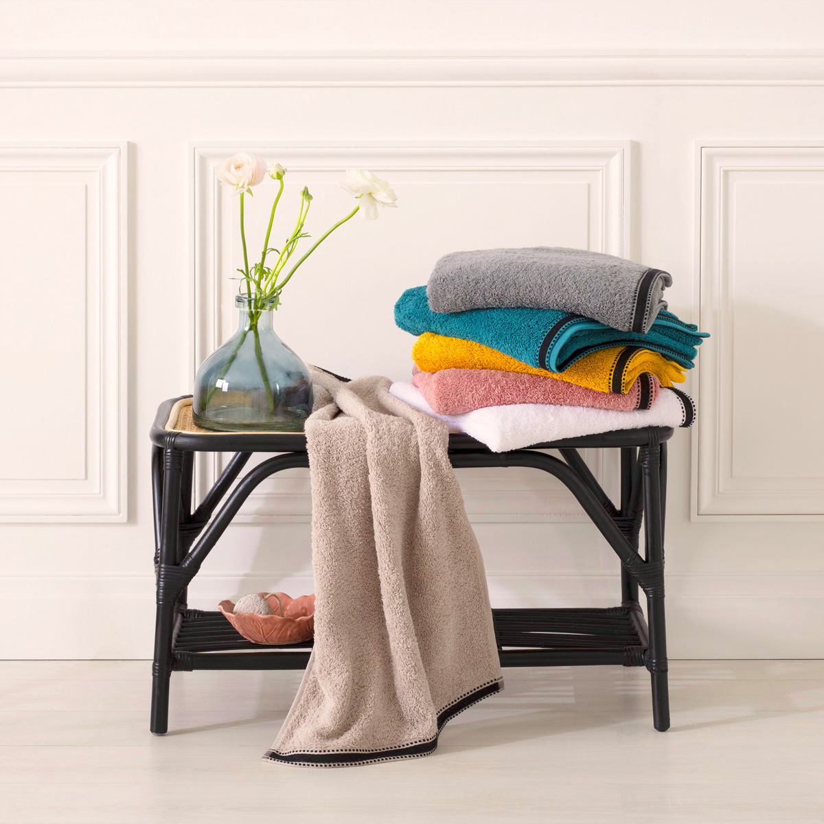 Bath Towel "Joia" Yellow, 100x150 cm, 550 g/m² Mustard yellow