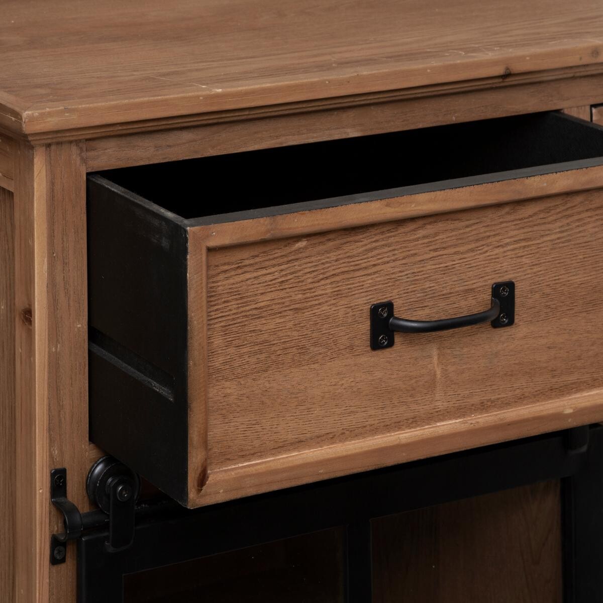 2-door sideboard "Danik" 160x85 cm Natural wood