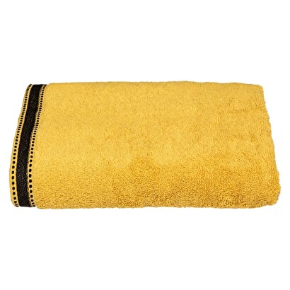 Shower towel "joia" mustard yellow, 70x130 cm, 550 g/m&sup2;