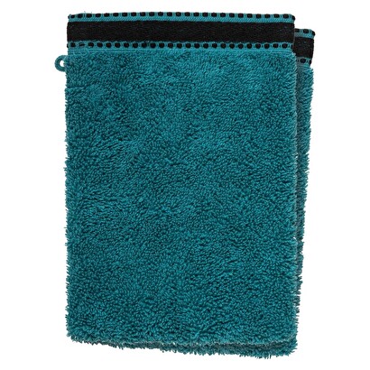 Washcloths "joia" x2 teal blue, 15x21 cm, 550 g/m&sup2;