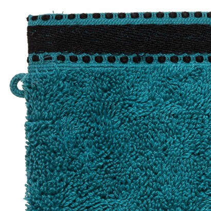Washcloths "joia" x2 teal blue, 15x21 cm, 550 g/m&sup2;