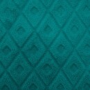 Plaid "3D Diamond" Flannel Teal blue, 180x230 cm Duck blue