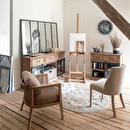 1-door sideboard "Danik" 94x95 cm Natural wood