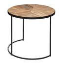 "Basile" Nesting Tables Mango wood, D.51/56 cm Natural wood