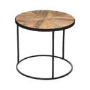 "Basile" Nesting Tables Mango wood, D.51/56 cm Natural wood