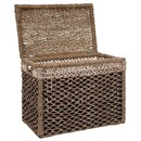Set of 8 rectangular baskets Brown Natural wood