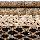 Set of 8 rectangular baskets Brown Natural wood