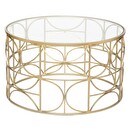 Coffee Table "Suite" Gold, D.71 cm Gold