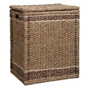 Set of 5 rectangular baskets Brown Natural wood