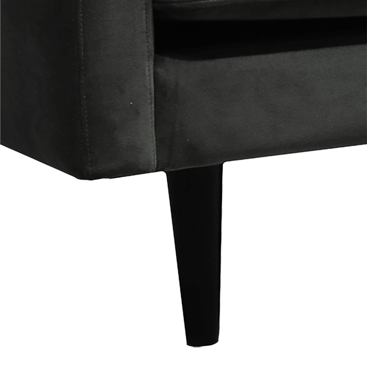 Velvet Sofa "Candice" 3-seater, Khaki Green Khaki green
