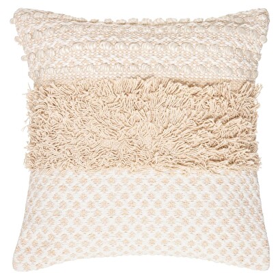 Cushion "copper sand" beige, 40x40 cm