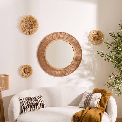 Set of 3 wall decorations "velina" d.25/30/36 cm