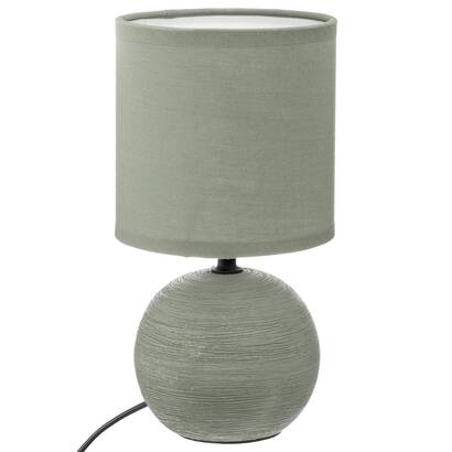 Ceramic lamp "tim&eacute;o" khaki green striped, h.25 cm