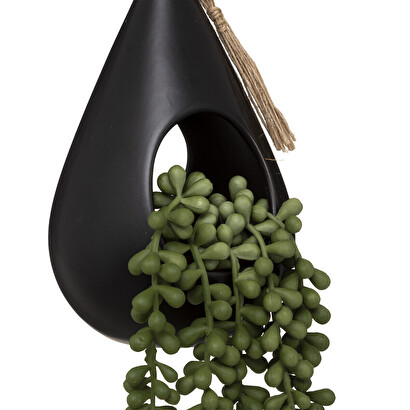 Hanging artificial plant "tropics" drip pot, h.50 cm
