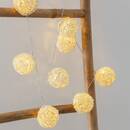 LED Garland 10 Balls, Battery Ivory white, L.162 cm Ivory white