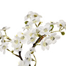 Artificial Cherry Tree 'Mela' White, H.26 cm White