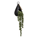 Hanging Artificial Plant "Tropics" Drip pot, H.50 cm Black