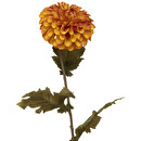 Artificial "Dahlia" Stem H.65 cm Orange
